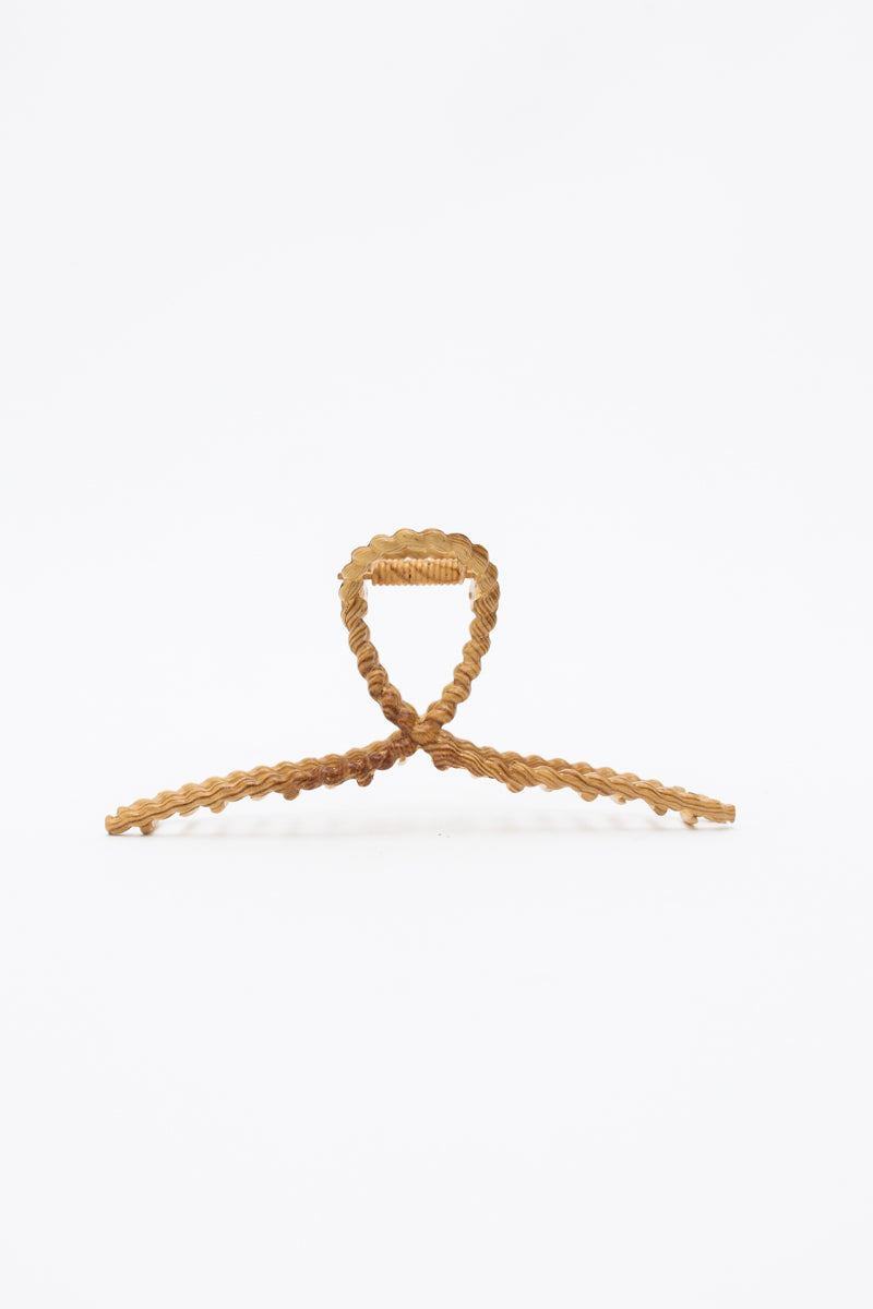 Braided Wood Grain Hair Claw – Rustic Elegance - NeoKira Unlimited
