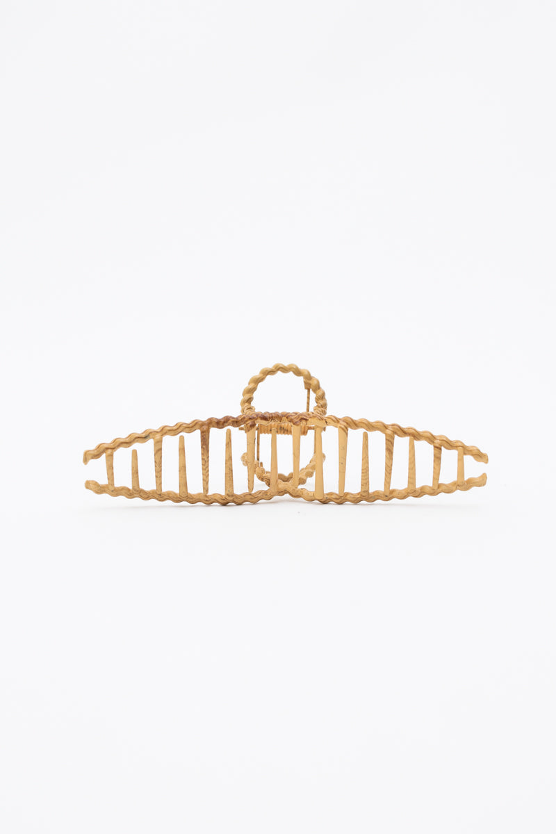 Braided Wood Grain Hair Claw – Rustic Elegance - NeoKira Unlimited