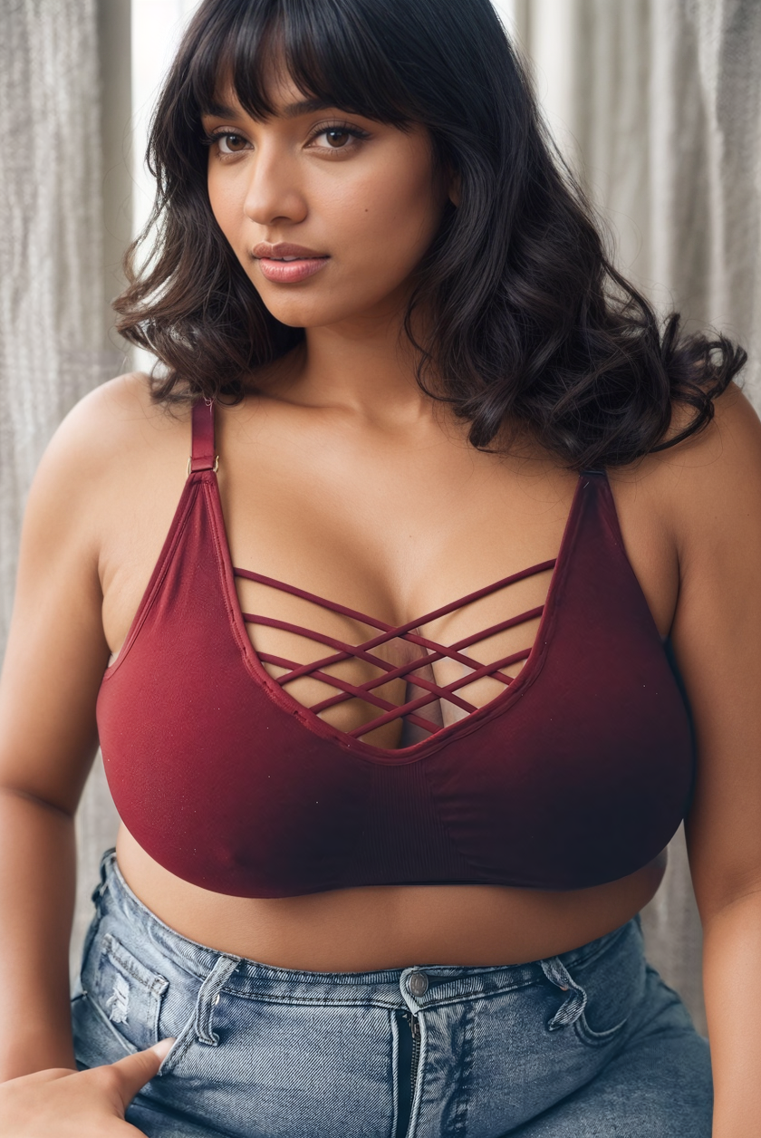 Interwoven Strappy Front Bralette Bralette/Bralette Plus Leto Collection   