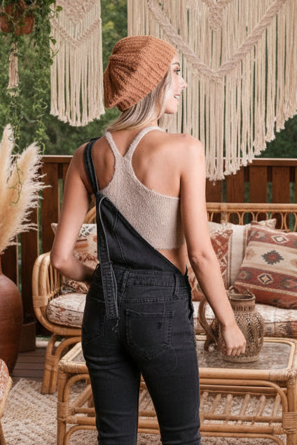 Boucle Rib Knit Beret - NeoKira Unlimited