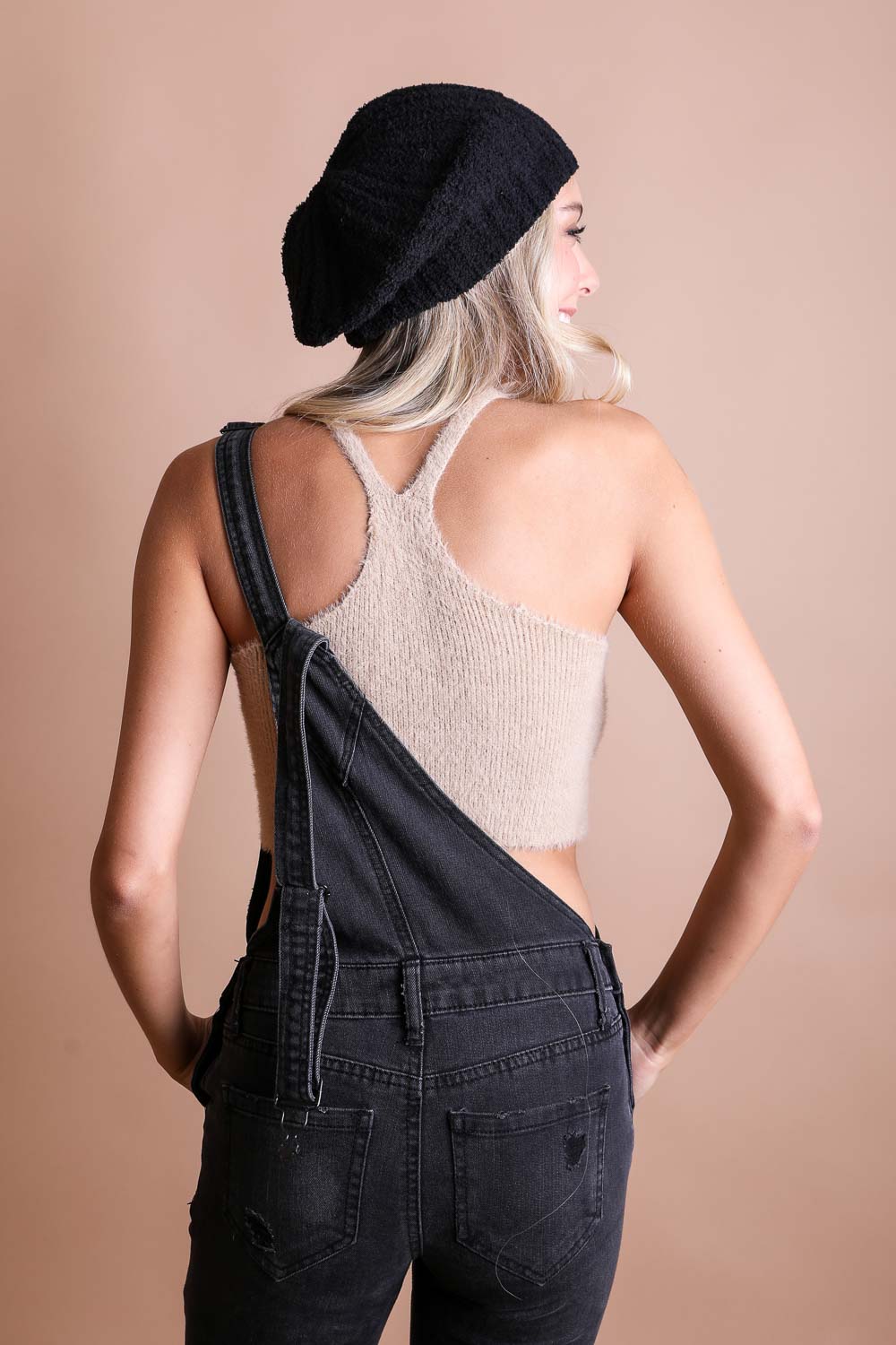 Boucle Rib Knit Beret - NeoKira Unlimited