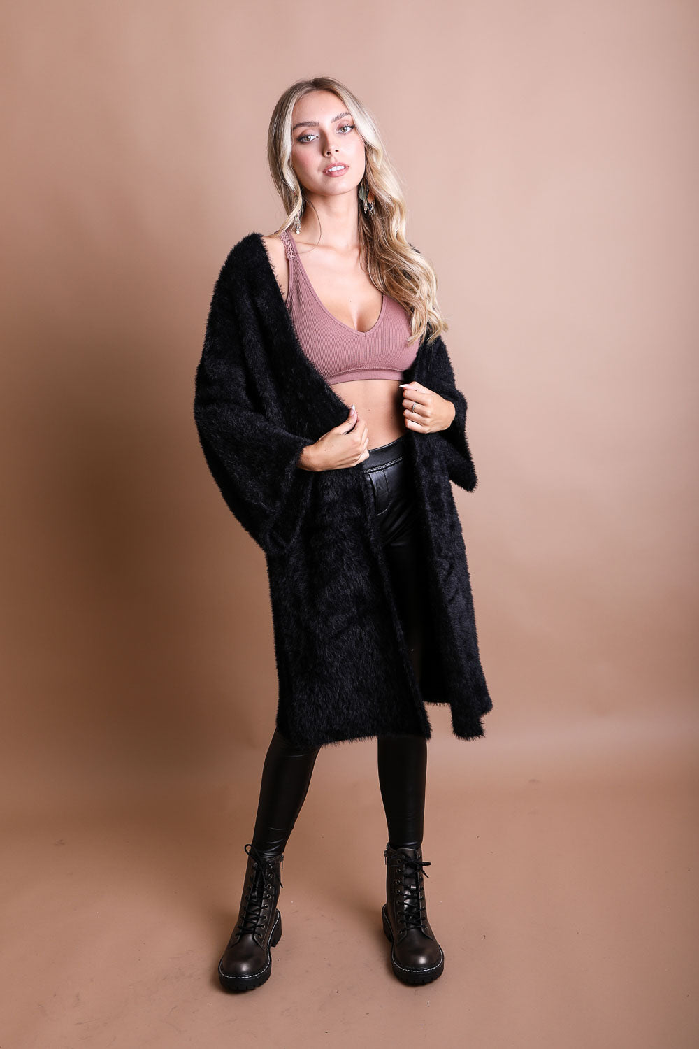 Ultra-Soft Luxe Mohair Knit Cardigan - NeoKira Unlimited