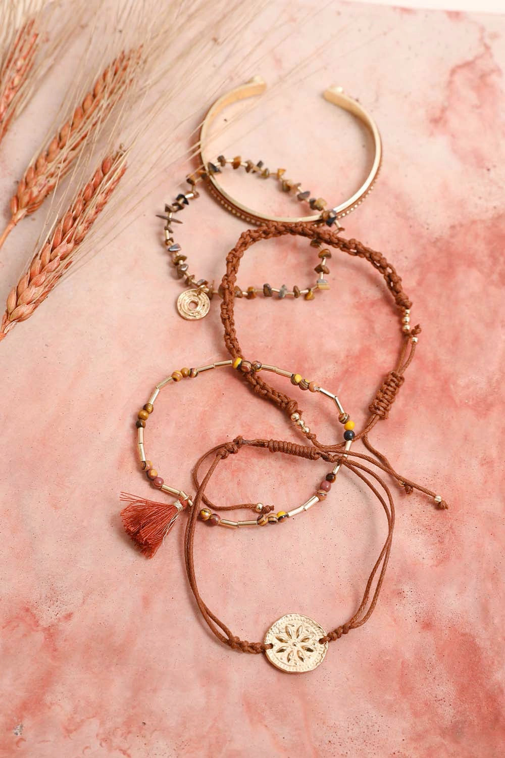 Unique Tiger Eye Beads Stackable Bracelet - NeoKira Unlimited