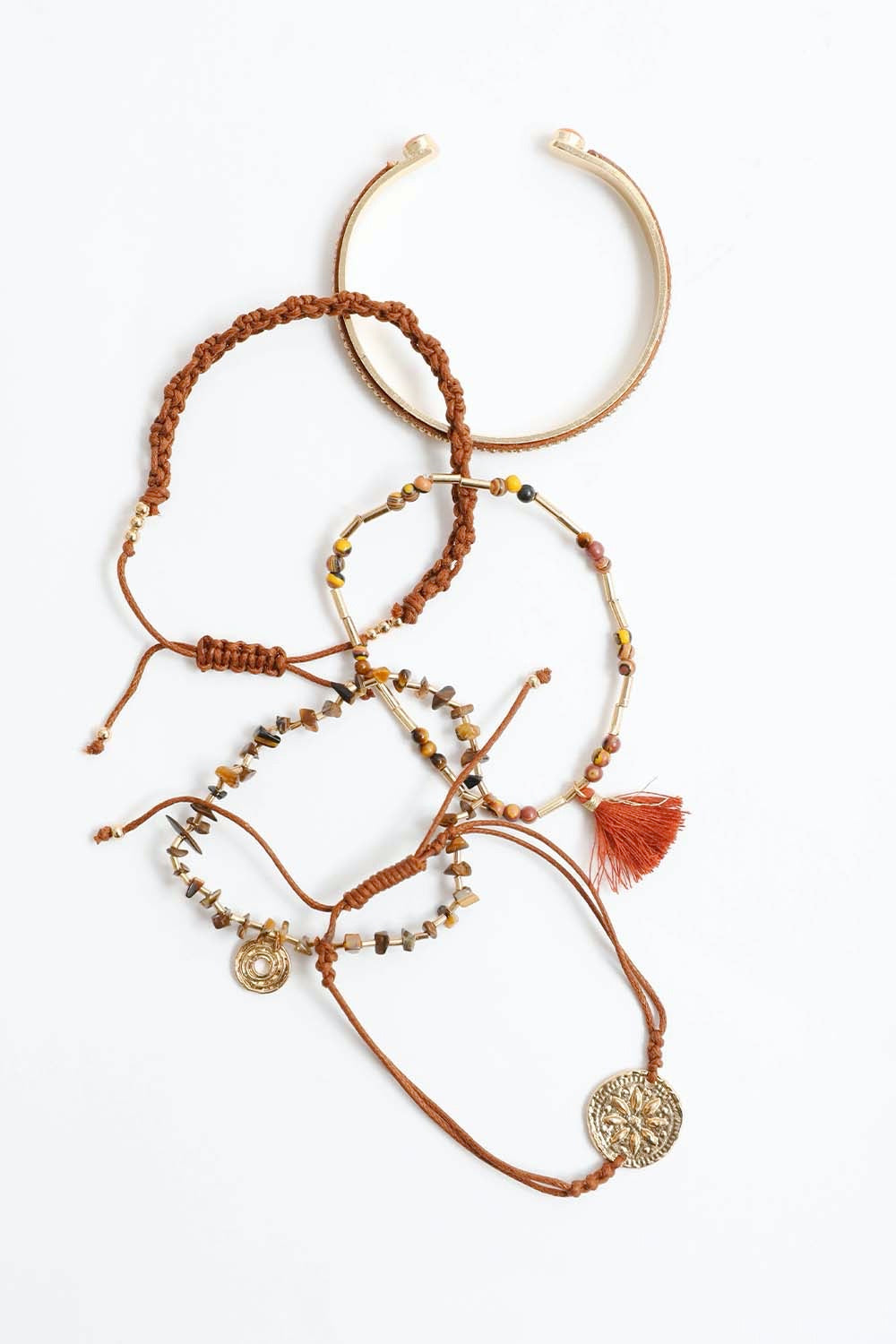 Unique Tiger Eye Beads Stackable Bracelet - NeoKira Unlimited