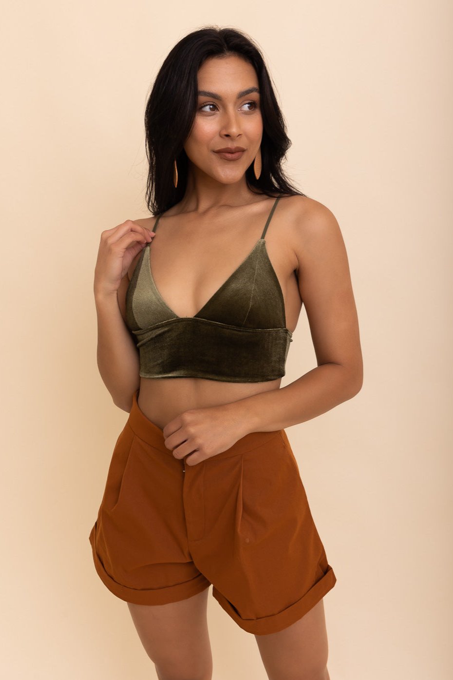 Velvet Elegance Longline Bralette - NeoKira Unlimited