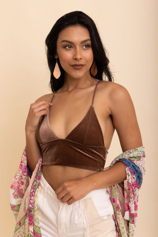 Velvet Elegance Longline Bralette - NeoKira Unlimited