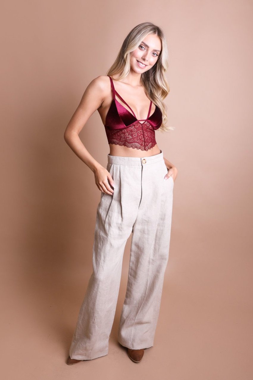 Velvet Lace Bralette - NeoKira Unlimited