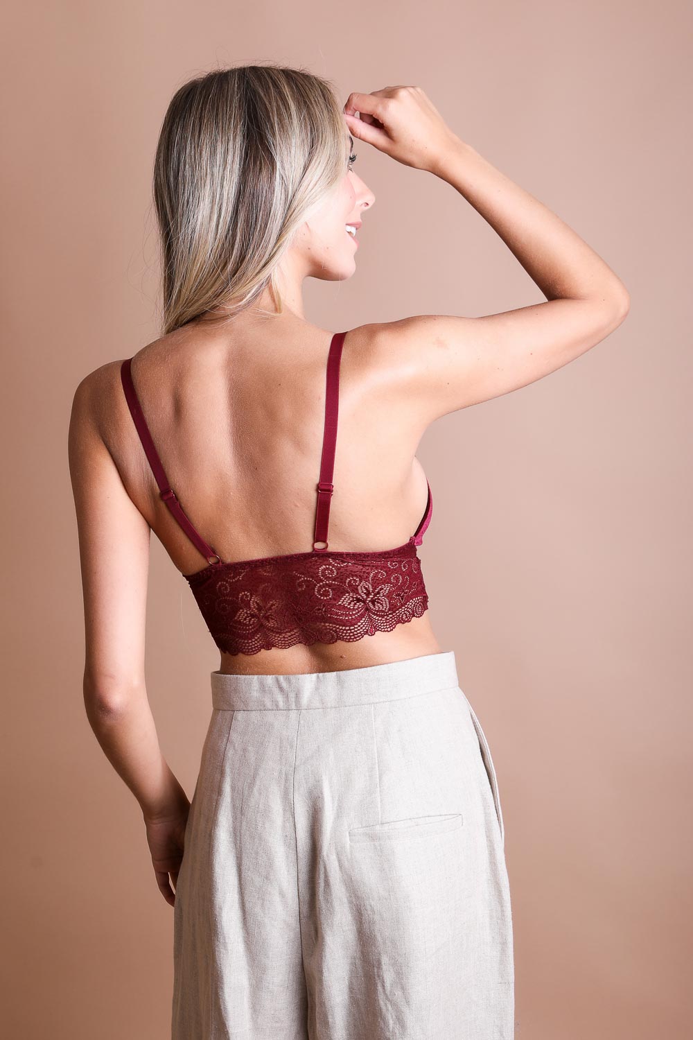 Velvet Lace Bralette Bralette Leto Collection   