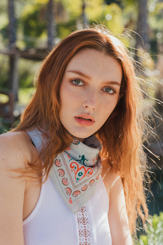 Vintage Colorful Paisley Bandana - NeoKira Unlimited