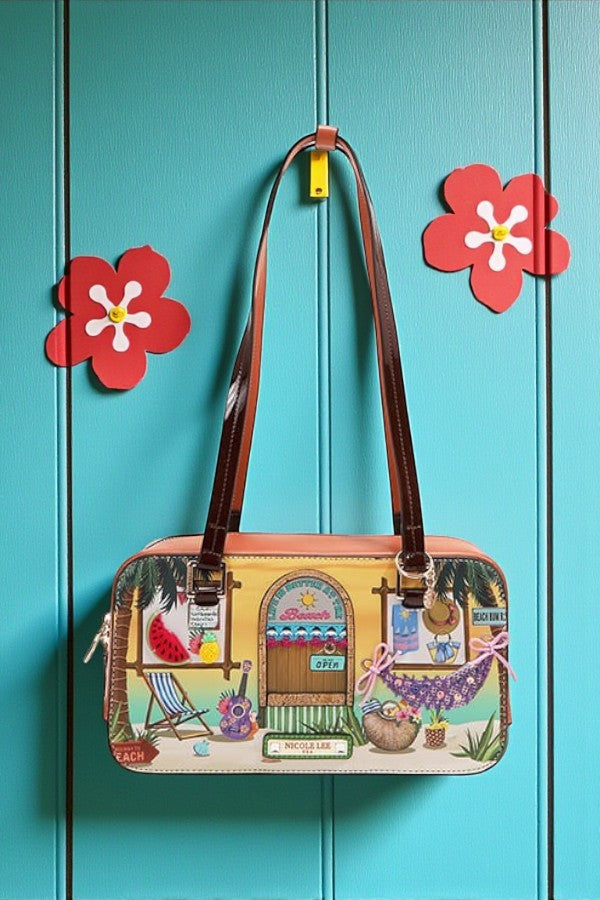 Nicole Lee USA Tropical Glam Sun and Sand Shoulder Bag - NeoKira Unlimited