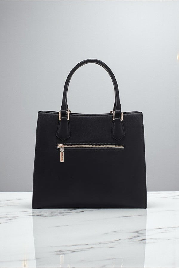 Nicole Lee USA Gracie Quiet Luxury Structured Tote Laser-Cut Motifs - NeoKira Unlimited