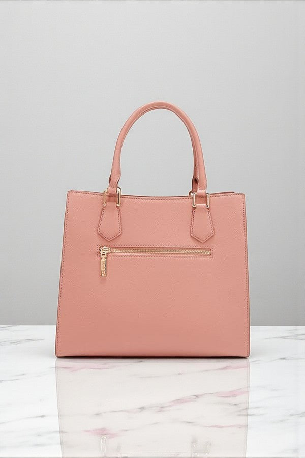 Nicole Lee USA Gracie Quiet Luxury Structured Tote Laser-Cut Motifs - NeoKira Unlimited