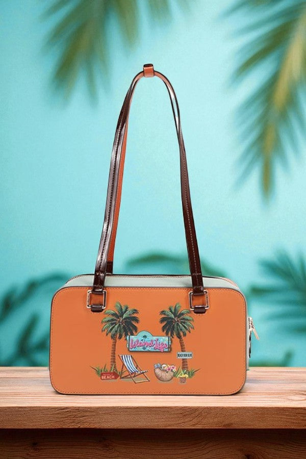 Nicole Lee USA Tropical Glam Sun and Sand Shoulder Bag - NeoKira Unlimited