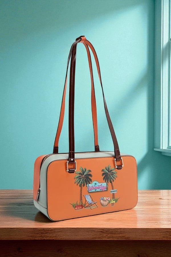 Nicole Lee USA Tropical Glam Sun and Sand Shoulder Bag - NeoKira Unlimited
