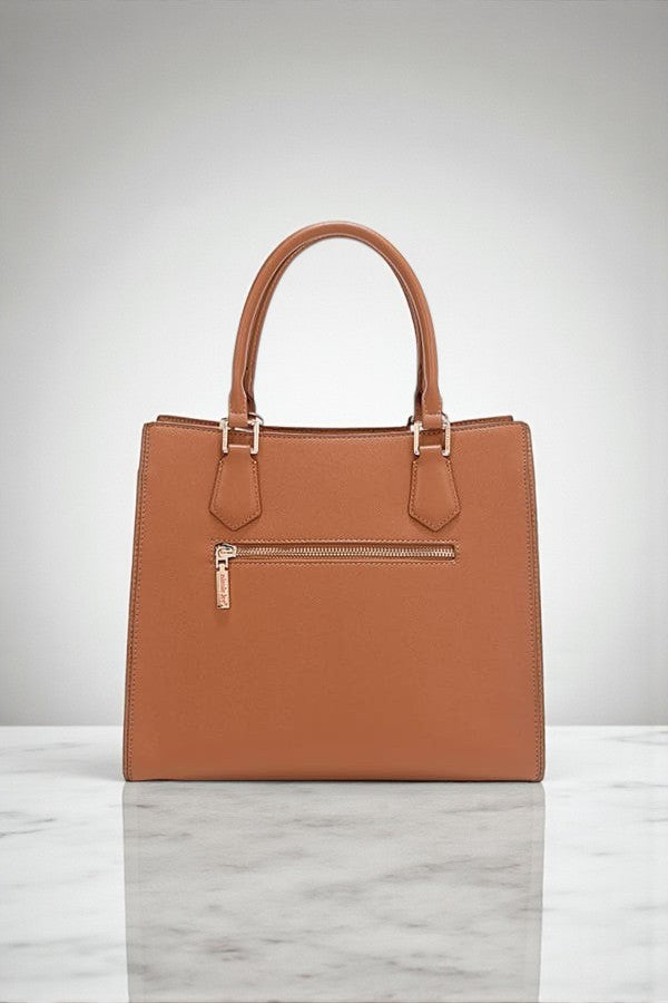 Nicole Lee USA Gracie Quiet Luxury Structured Tote Laser-Cut Motifs - NeoKira Unlimited