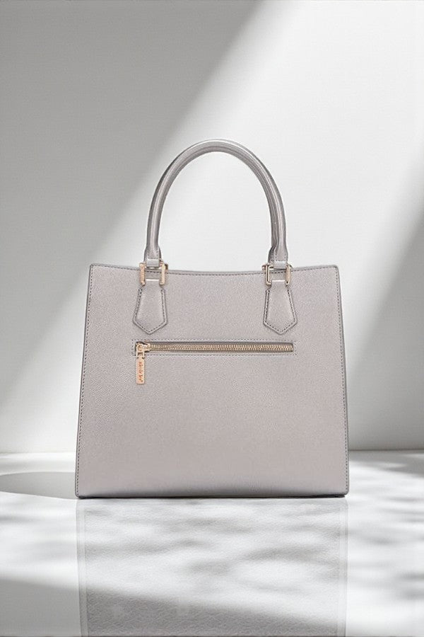 Nicole Lee USA Gracie Quiet Luxury Structured Tote Laser-Cut Motifs - NeoKira Unlimited