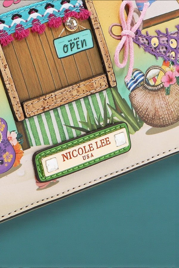 Nicole Lee USA Tropical Glam Sun and Sand Shoulder Bag - NeoKira Unlimited