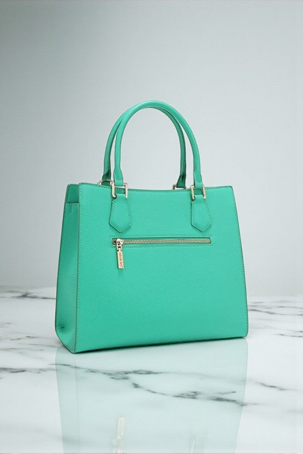 Nicole Lee USA Gracie Quiet Luxury Structured Tote Laser-Cut Motifs - NeoKira Unlimited