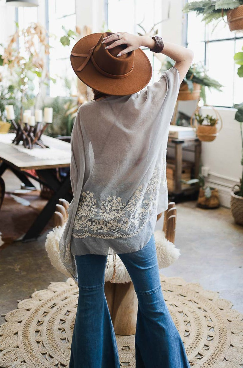 Wide Brim Leather Ribbon Bolero Hat - NeoKira Unlimited