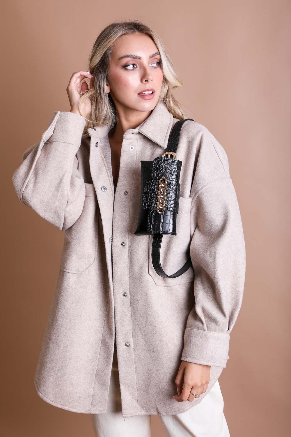 Wide Clutch Chain Belt Bag - NeoKira Unlimited