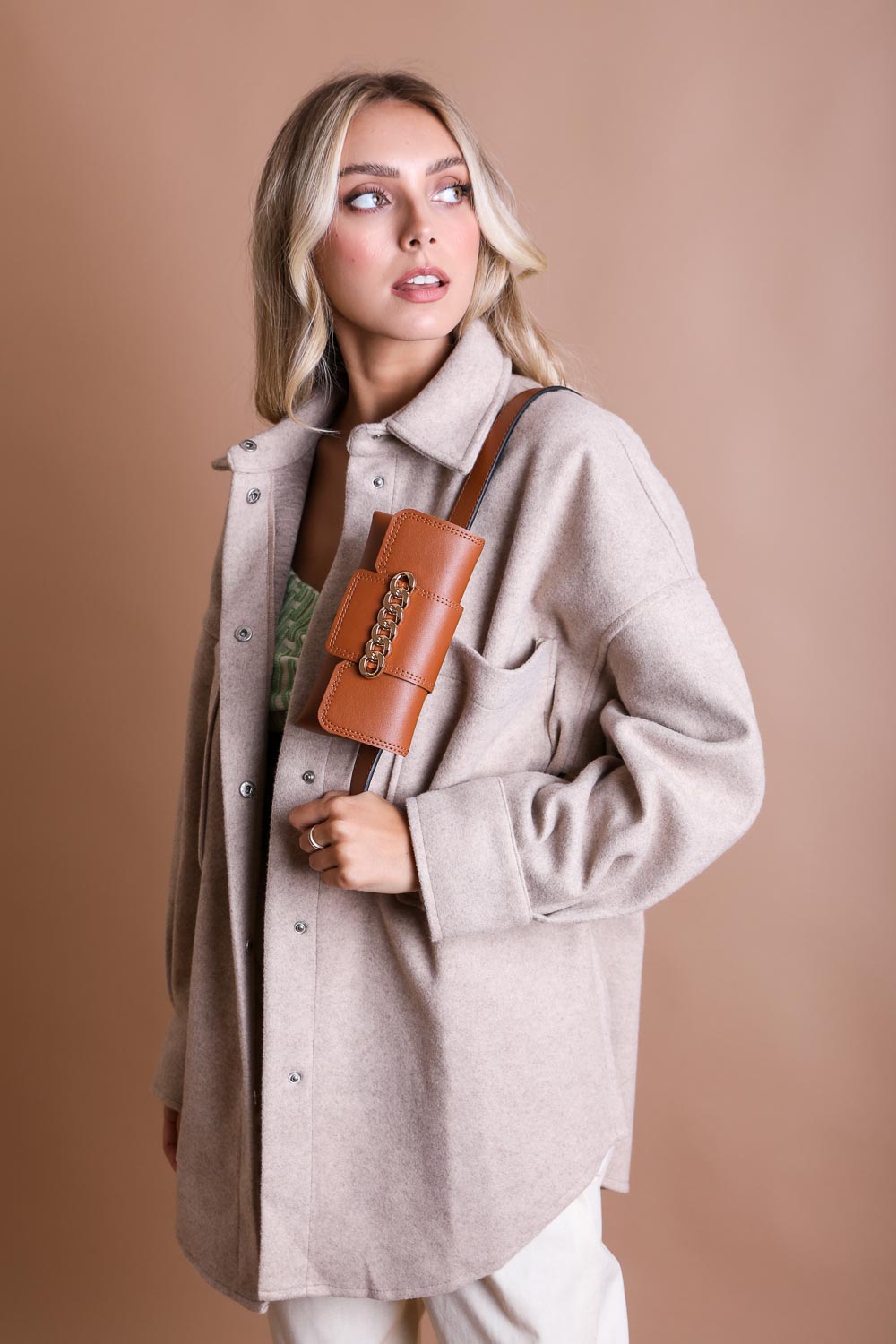 Wide Clutch Chain Belt Bag - NeoKira Unlimited