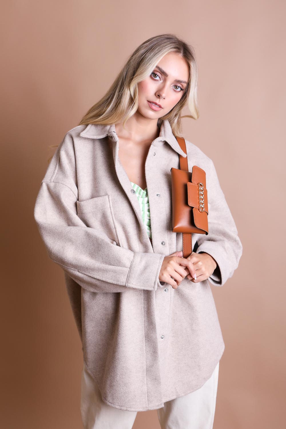 Wide Clutch Chain Belt Bag - NeoKira Unlimited