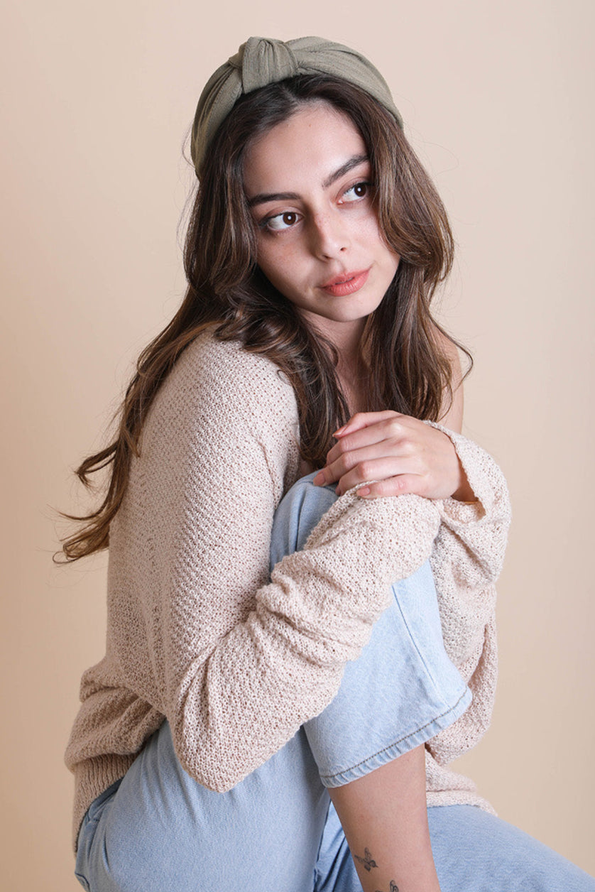 Wide Striped Topknot Headband – Chic and Comfortable - NeoKira Unlimited