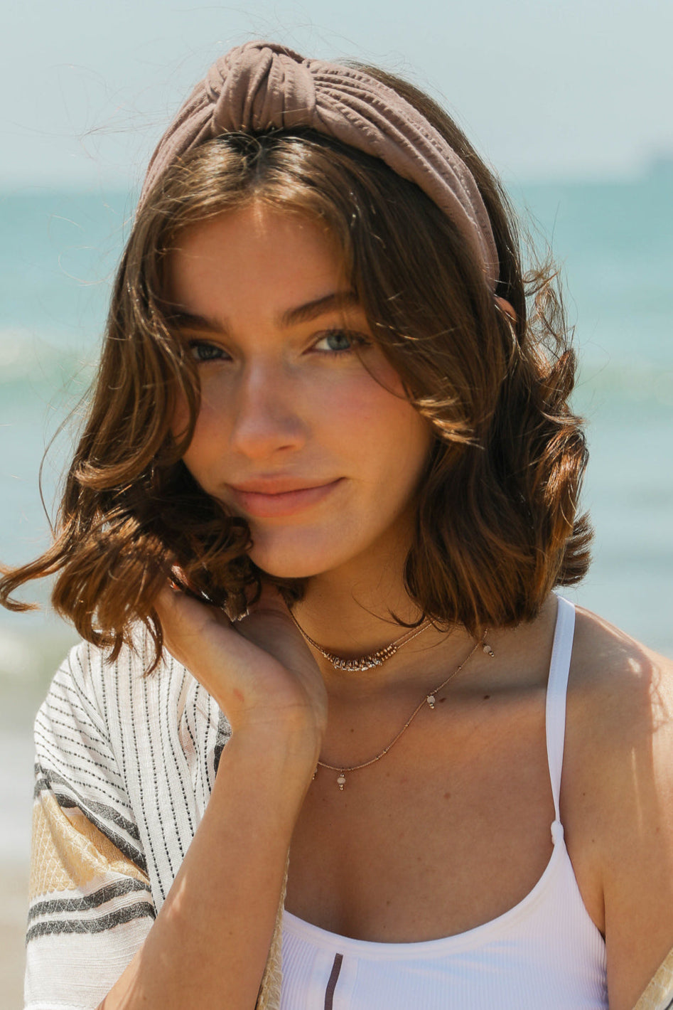 Wide Striped Topknot Headband – Chic and Comfortable - NeoKira Unlimited