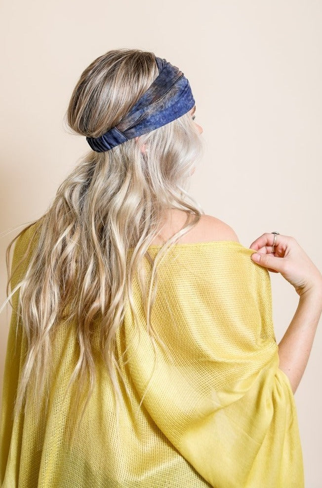 Wide Tie-Dye Headband Headbands Leto Collection   