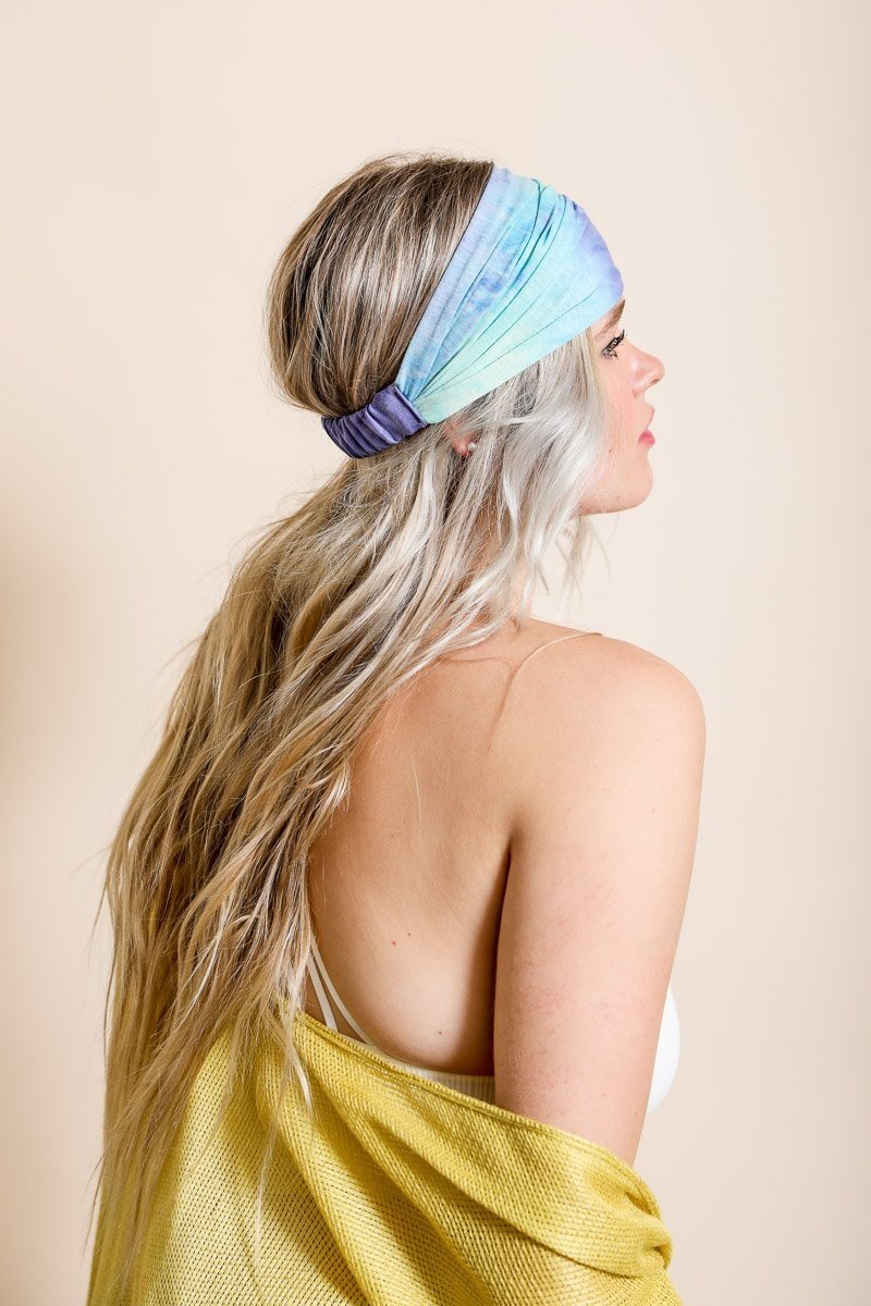 Wide Tie-Dye Headband Headbands Leto Collection   