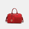 Nicole Lee USA Scallop Stitched Boston Bag Handbag Trendsi RED One Size 