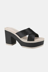 Weeboo Cherish The Moments Contrast Platform Sandals in Black Sandals Trendsi Black 6.5 