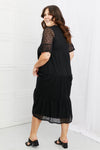 P & Rose Lovely Lace Full Size Tiered Dress Midi Dress Trendsi   