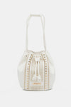 Nicole Lee USA Amy Studded Bucket Bag Handbag Trendsi White One Size 