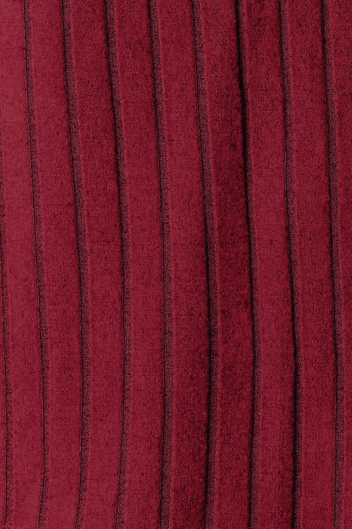 Basic Bae Full Size Ribbed Round Neck Long Sleeve Slit Top - NeoKira Unlimited