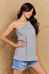 Ninexis in My Groove One Shoulder Loose Top Top Trendsi   