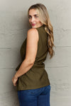 Ninexis Follow The Light Sleeveless Collared Button Down Top Top Trendsi   