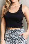 HIDDEN Bow Down Sleeveless Ruffle Crop Top Tank Top Trendsi   