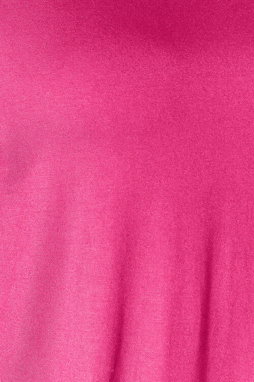 Double Take Full Size Round Neck Slit Top and Pants Set - NeoKira Unlimited