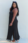 Ninexis Good Energy Full Size Cami Side Slit Maxi Dress in Black Maxi Dress Trendsi   