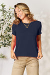 Basic Bae Full Size Round Neck Short Sleeve T-Shirt T-Shirt Trendsi   