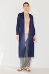 Marina West Swim Pleated Long Sleeve Cardigan Cardigan Trendsi Navy S/M 