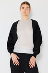 Marina West Swim Rib Pleated Puff Sleeve Bolero Cardigan Cardigan Trendsi Black One Size 