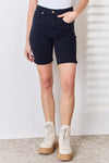 Judy Blue Full Size High Waist Tummy Control Bermuda Shorts Bermuda Shorts Trendsi   