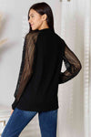 Double Take Round Neck Raglan Sleeve Blouse Blouse Trendsi   