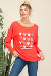 Celeste Full Size Heart Graphic Long Sleeve T-Shirt Top Trendsi Red S 