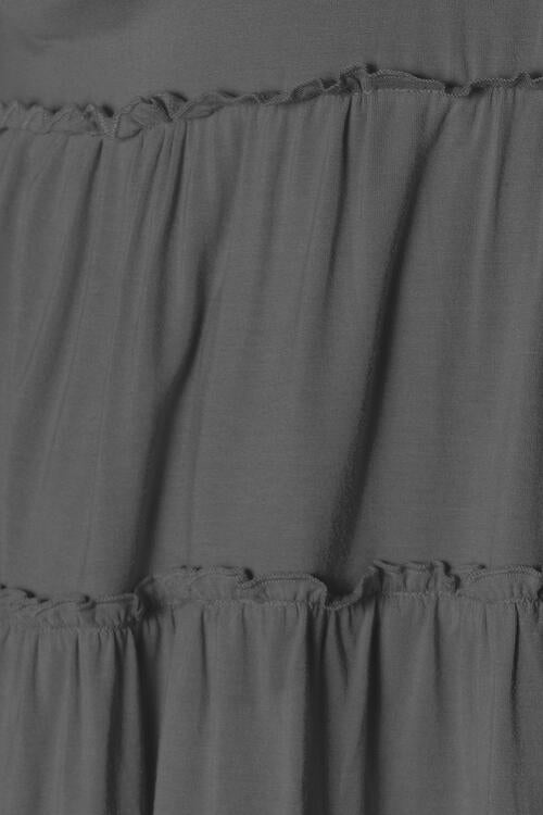 Double Take Half Button Long Sleeve Ruffle Hem Blouse - NeoKira Unlimited