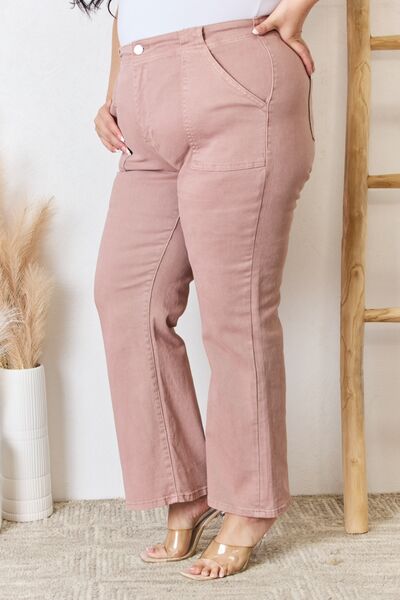 RISEN Full Size High Rise Ankle Flare Jeans - NeoKira Unlimited