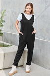 Double Take Full Size Sleeveless Straight Jumpsuit Jumpsuits Trendsi   