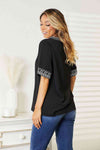 Double Take Embroidered Notched Neck Top Top Trendsi   